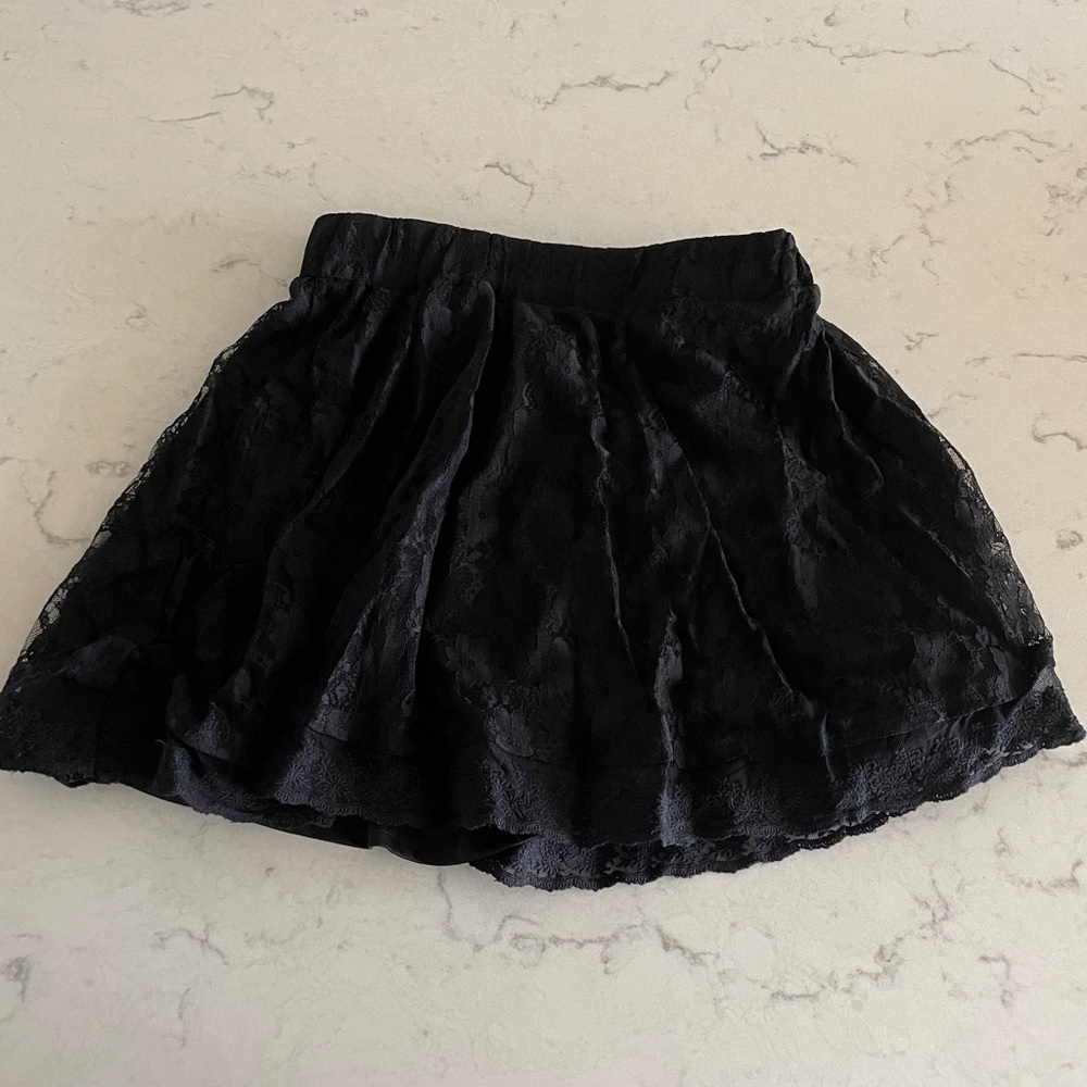 Black lace Nordstrom miniskirt